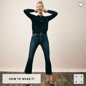 J. Crew Demi Boot Cut Crop Jeans Size 25